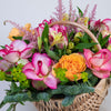 Pink & Orange Delight Flower Baskets